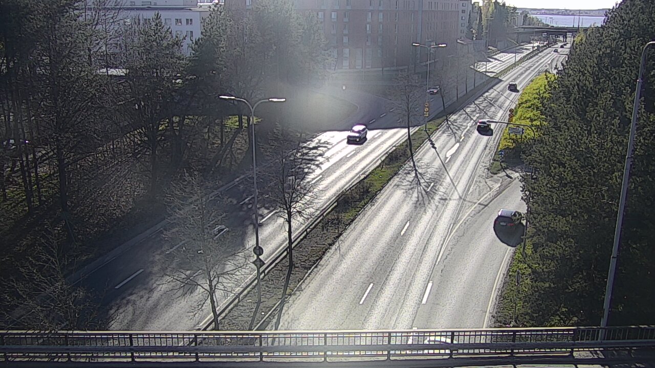 Weather Camera Image Väg 12 Tammerfors, Kalevan puistotie, Tampere, Pirkanmaa
