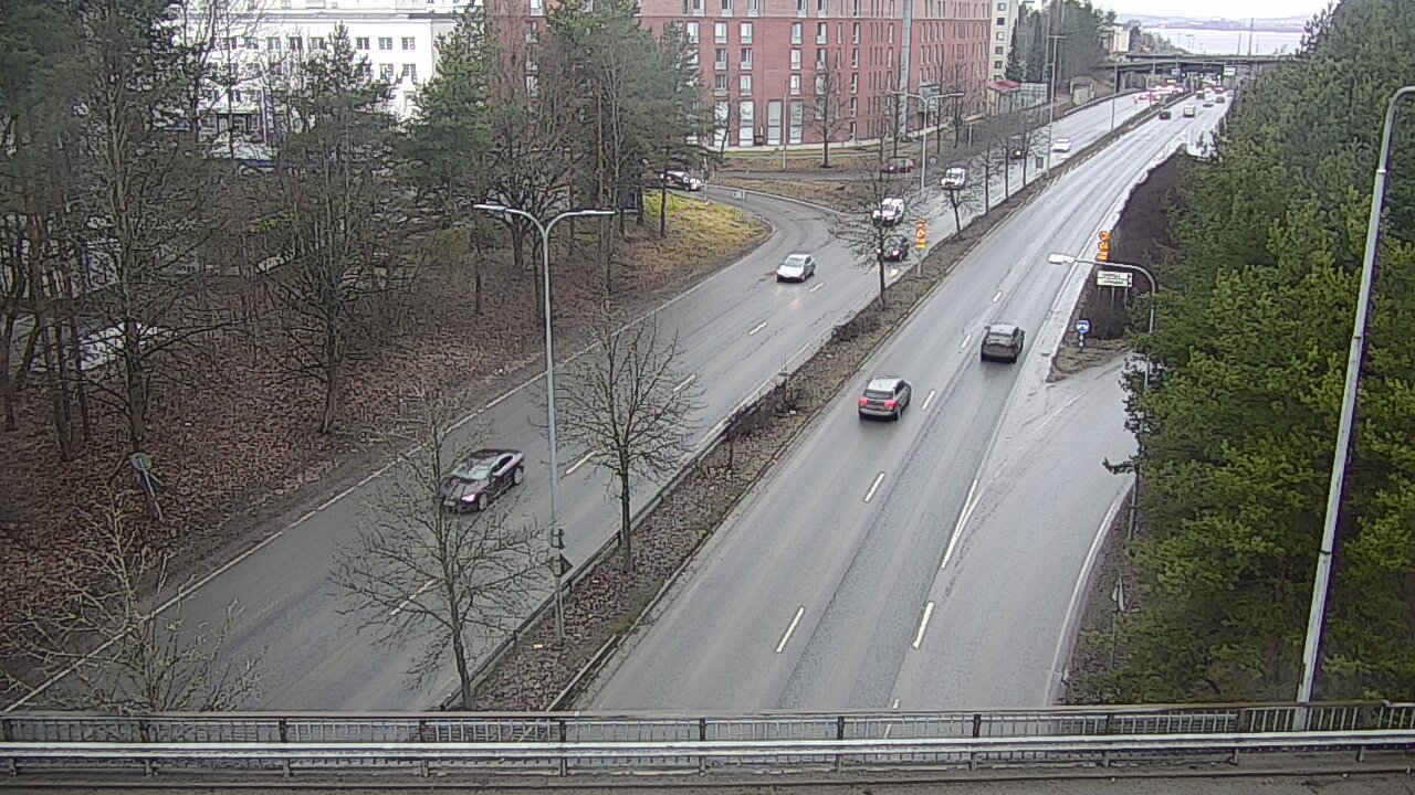 Weather Camera Image Väg 12 Tammerfors, Kalevan puistotie, Tampere, Pirkanmaa