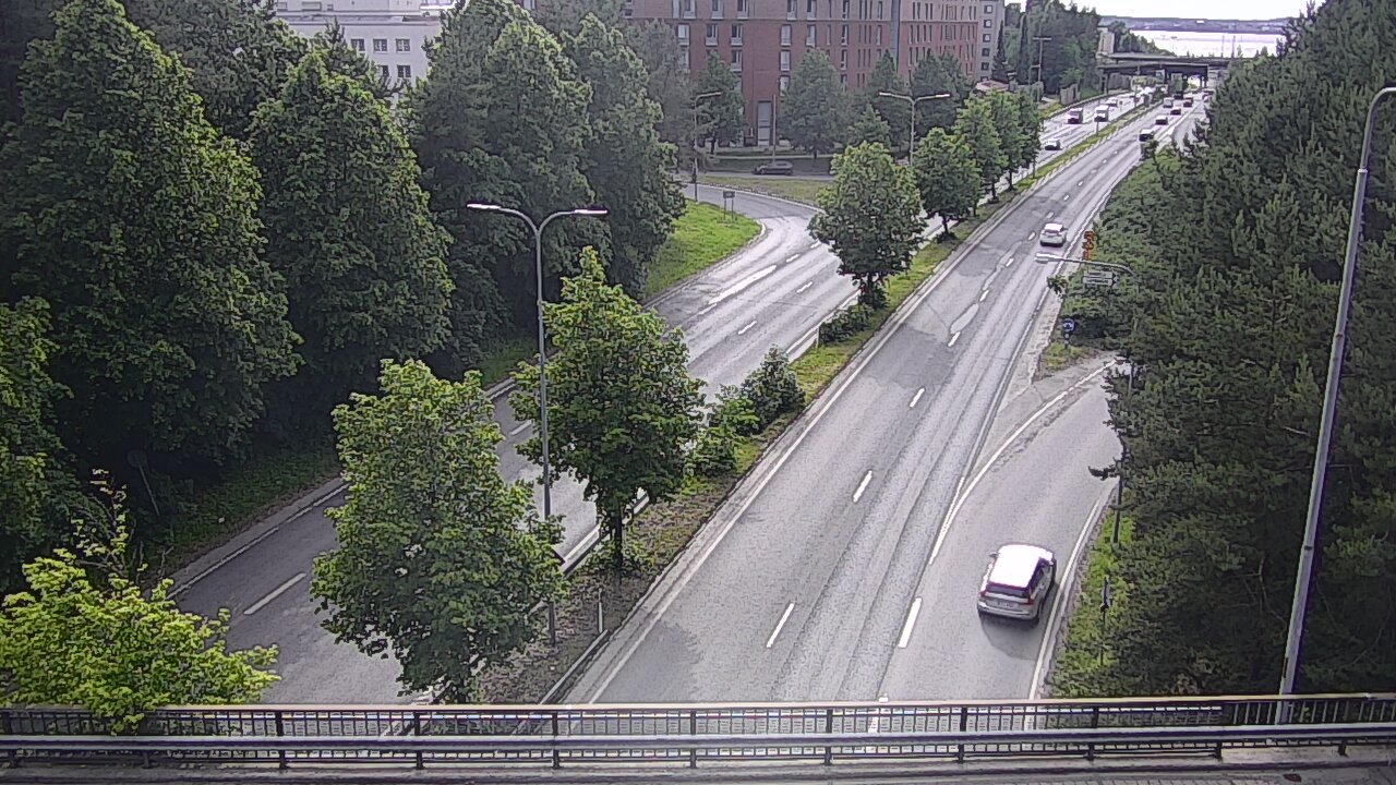 Weather Camera Image Väg 12 Tammerfors, Kalevan puistotie, Tampere, Pirkanmaa