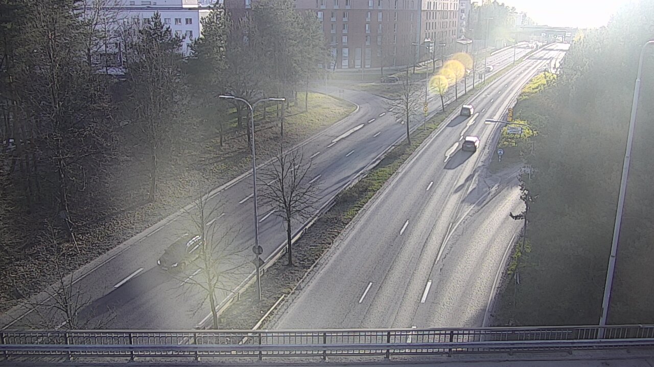 Weather Camera Image Väg 12 Tammerfors, Kalevan puistotie, Tampere, Pirkanmaa