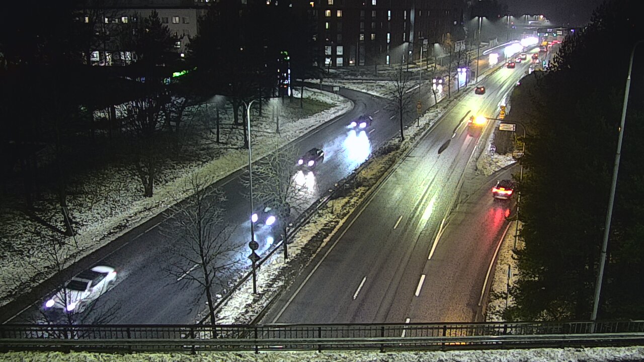 Weather Camera Image Väg 12 Tammerfors, Kalevan puistotie, Tampere, Pirkanmaa