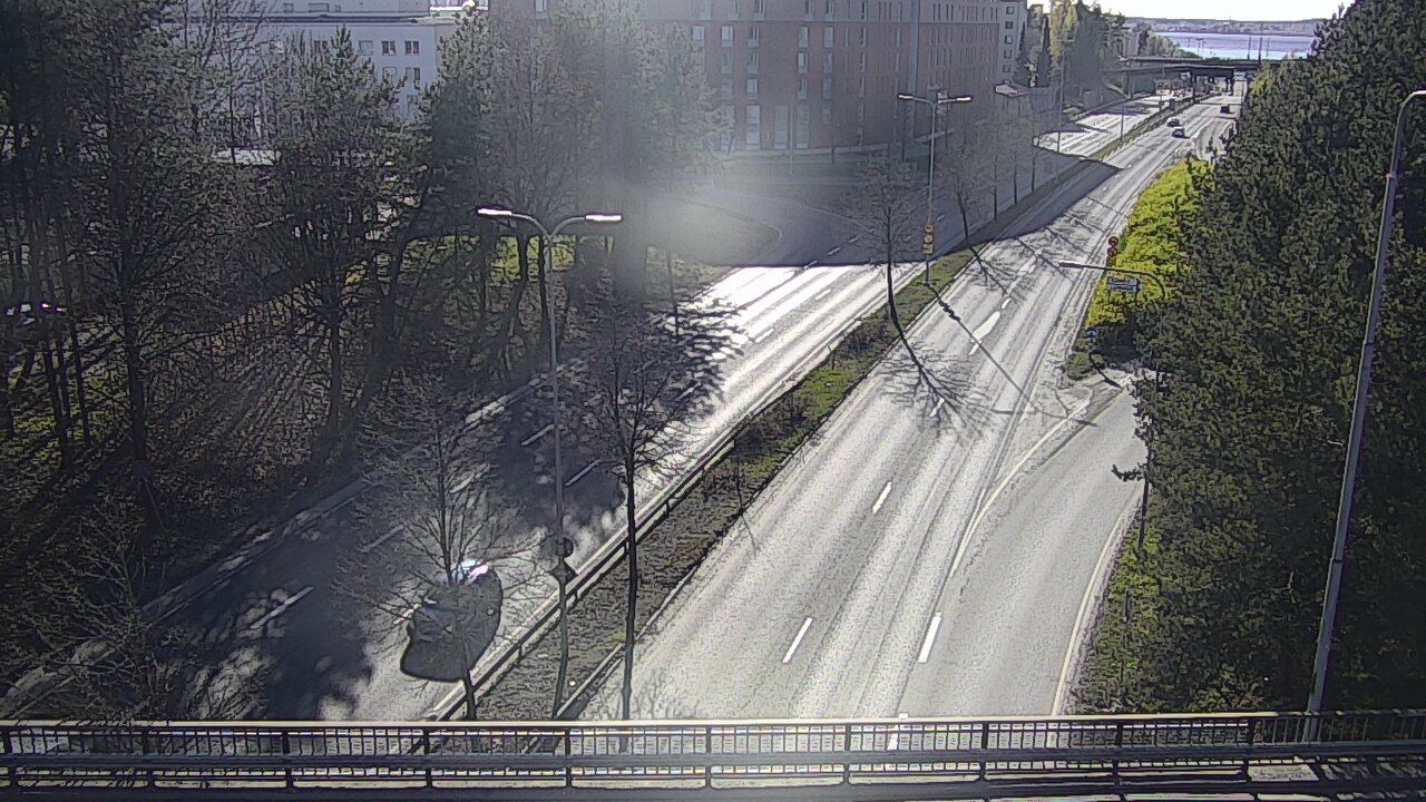 Weather Camera Image Väg 12 Tammerfors, Kalevan puistotie, Tampere, Pirkanmaa