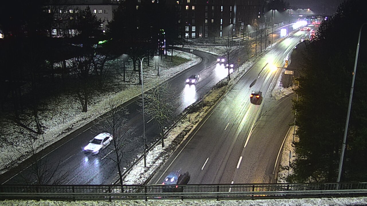 Weather Camera Image Väg 12 Tammerfors, Kalevan puistotie, Tampere, Pirkanmaa