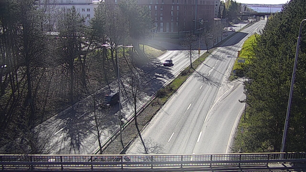 Weather Camera Image Väg 12 Tammerfors, Kalevan puistotie, Tampere, Pirkanmaa
