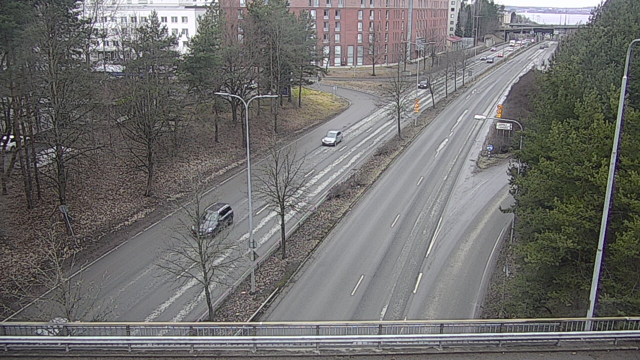 Weather Camera Image Väg 12 Tammerfors, Kalevan puistotie, Tampere, Pirkanmaa