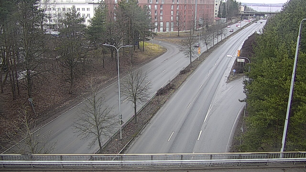 Weather Camera Image Väg 12 Tammerfors, Kalevan puistotie, Tampere, Pirkanmaa