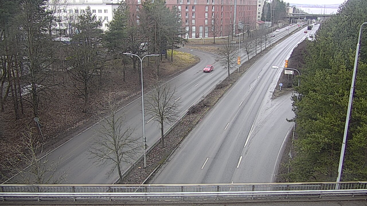 Weather Camera Image Väg 12 Tammerfors, Kalevan puistotie, Tampere, Pirkanmaa