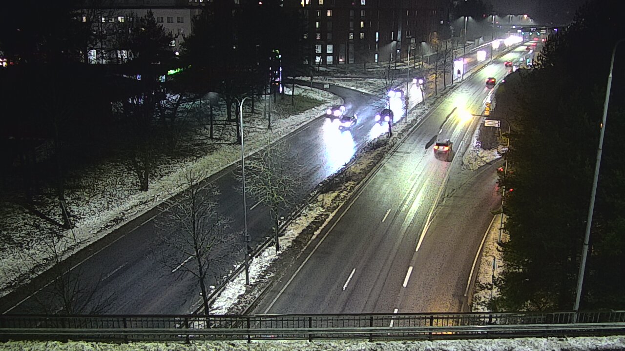 Weather Camera Image Väg 12 Tammerfors, Kalevan puistotie, Tampere, Pirkanmaa