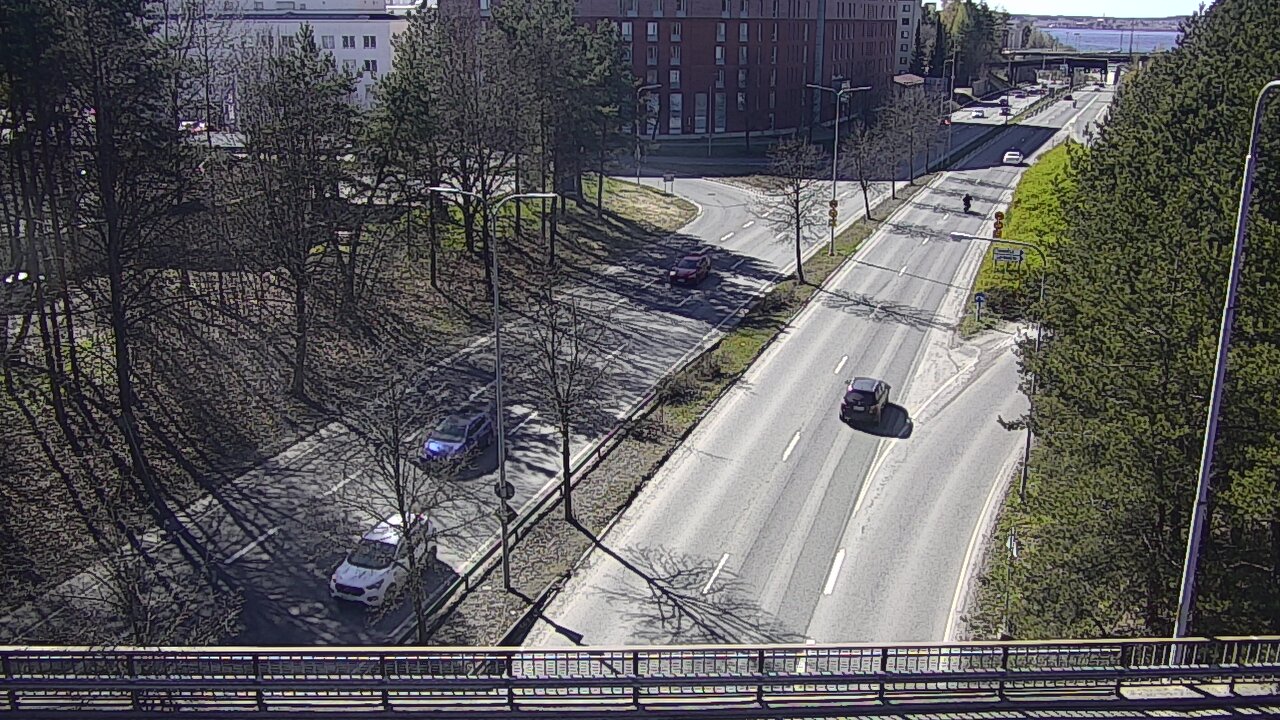 Weather Camera Image Väg 12 Tammerfors, Kalevan puistotie, Tampere, Pirkanmaa