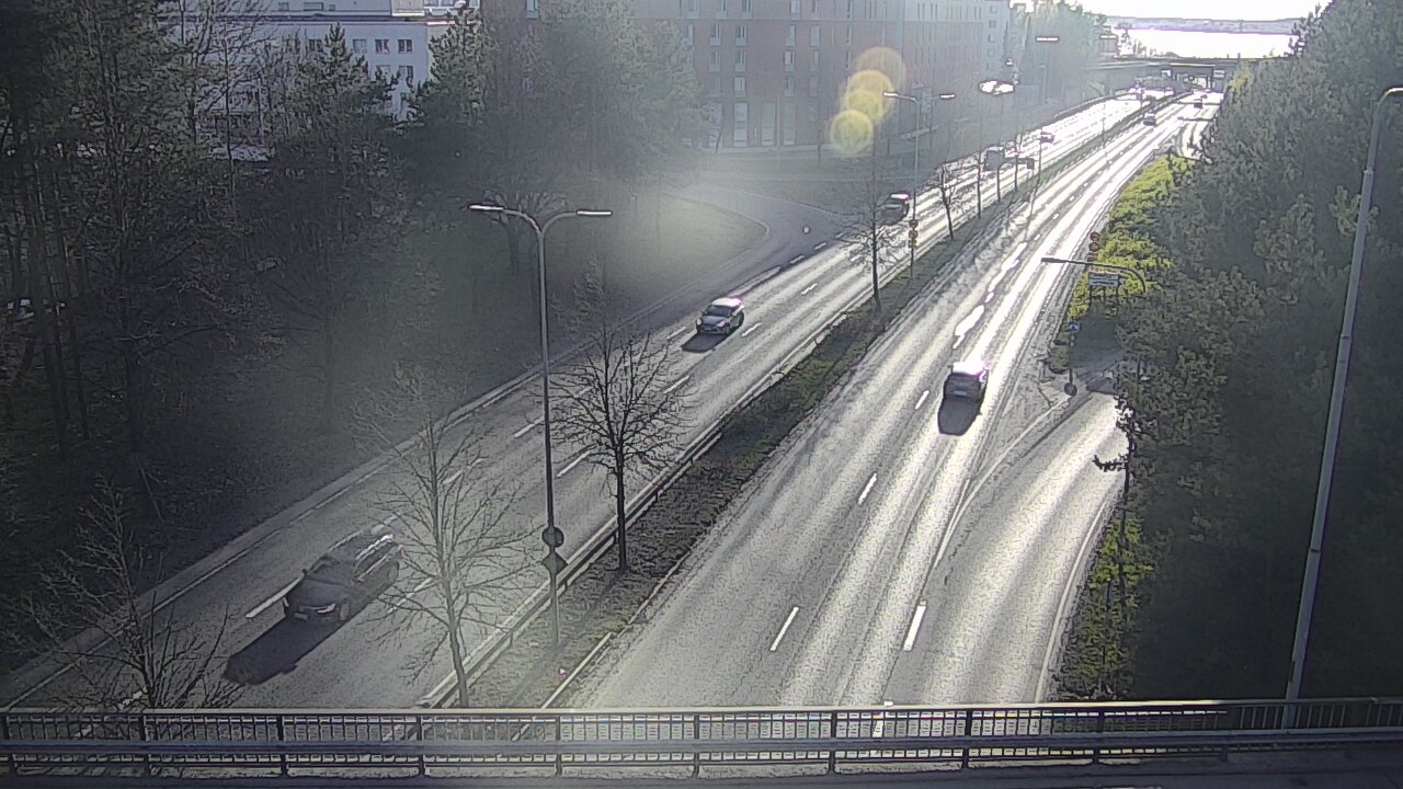 Weather Camera Image Väg 12 Tammerfors, Kalevan puistotie, Tampere, Pirkanmaa