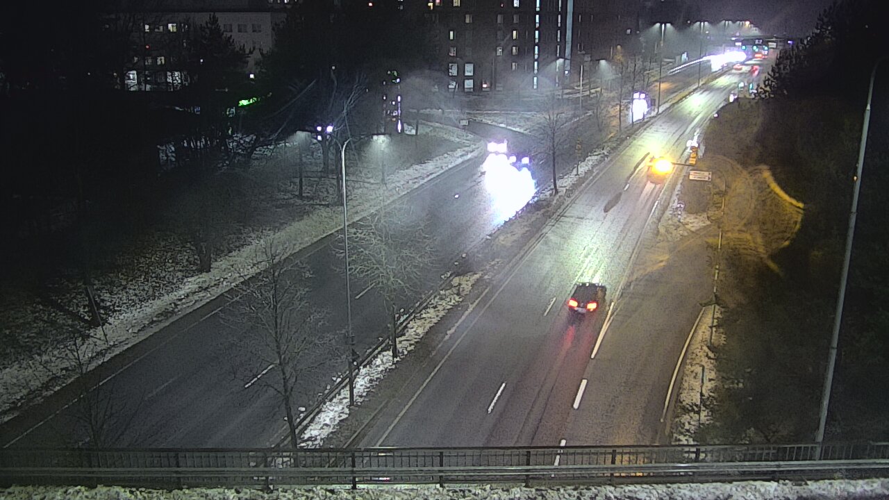 Weather Camera Image Väg 12 Tammerfors, Kalevan puistotie, Tampere, Pirkanmaa