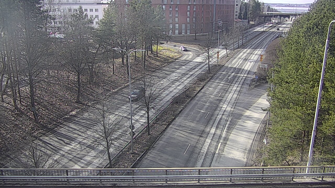 Weather Camera Image Väg 12 Tammerfors, Kalevan puistotie, Tampere, Pirkanmaa