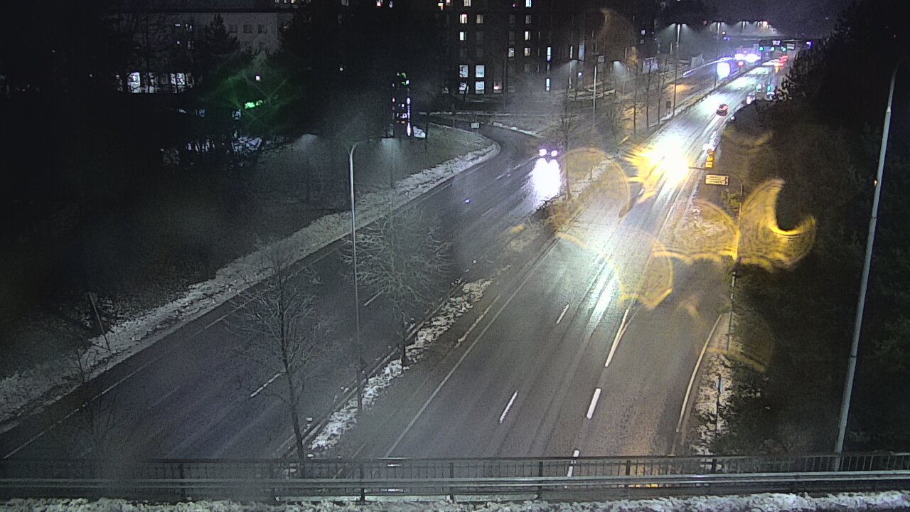 Weather Camera Image Väg 12 Tammerfors, Kalevan puistotie, Tampere, Pirkanmaa