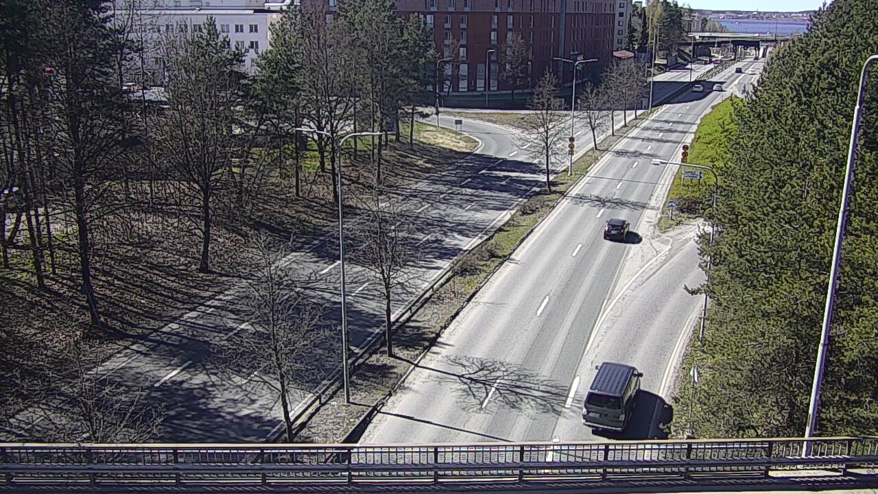 Weather Camera Image Väg 12 Tammerfors, Kalevan puistotie, Tampere, Pirkanmaa