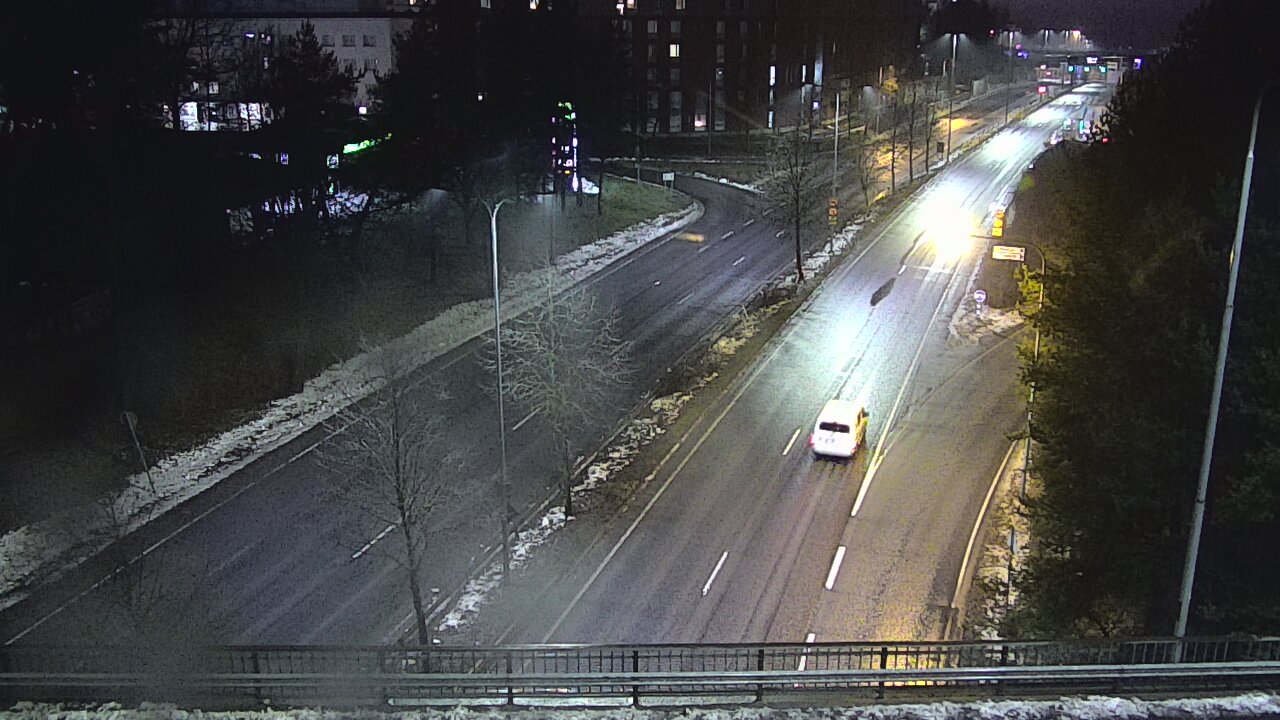 Weather Camera Image Väg 12 Tammerfors, Kalevan puistotie, Tampere, Pirkanmaa