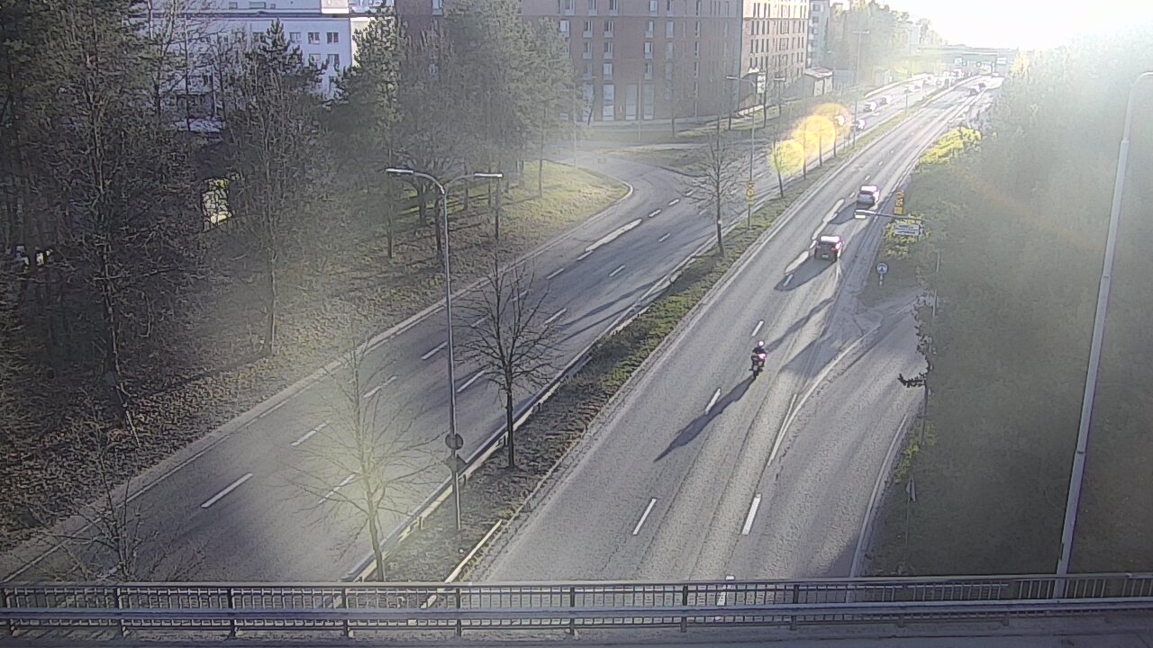 Weather Camera Image Väg 12 Tammerfors, Kalevan puistotie, Tampere, Pirkanmaa