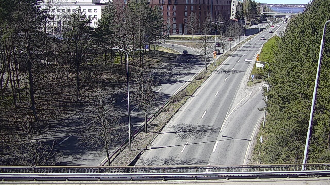 Weather Camera Image Väg 12 Tammerfors, Kalevan puistotie, Tampere, Pirkanmaa