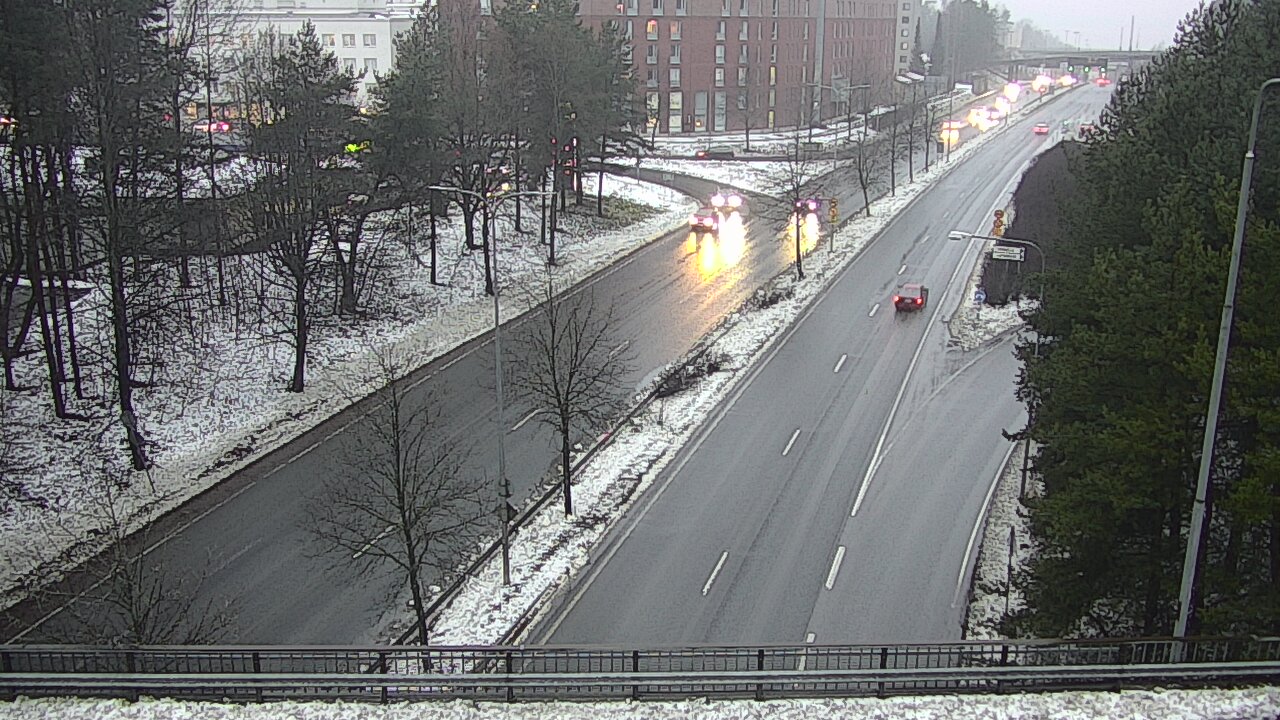 Weather Camera Image Väg 12 Tammerfors, Kalevan puistotie, Tampere, Pirkanmaa
