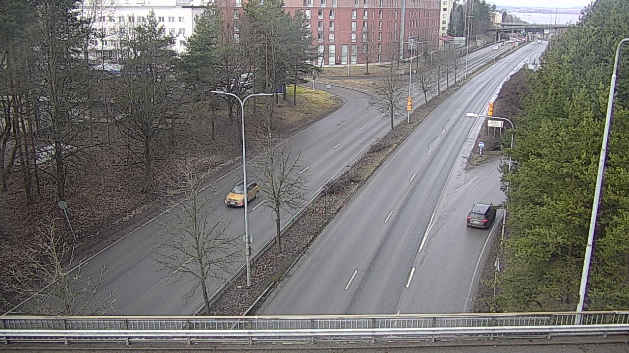 Weather Camera Image Väg 12 Tammerfors, Kalevan puistotie, Tampere, Pirkanmaa