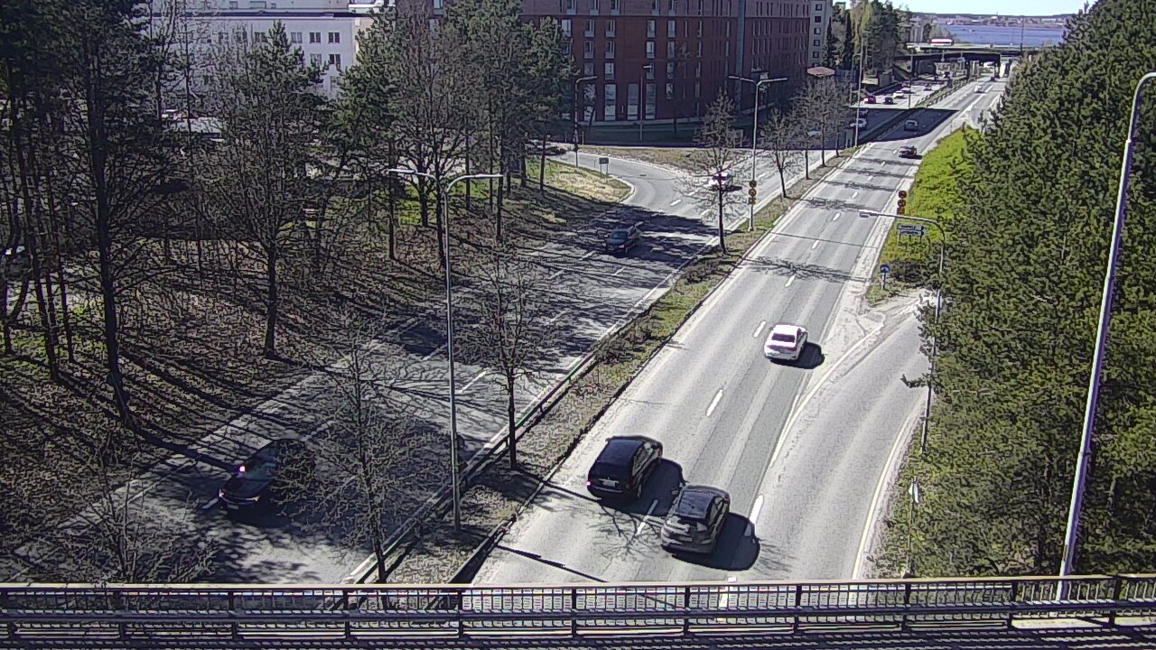Weather Camera Image Väg 12 Tammerfors, Kalevan puistotie, Tampere, Pirkanmaa