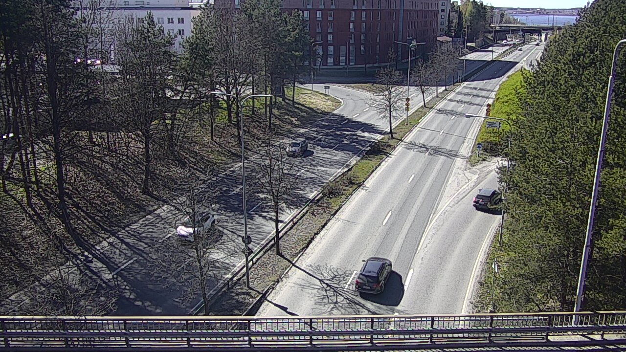 Weather Camera Image Väg 12 Tammerfors, Kalevan puistotie, Tampere, Pirkanmaa