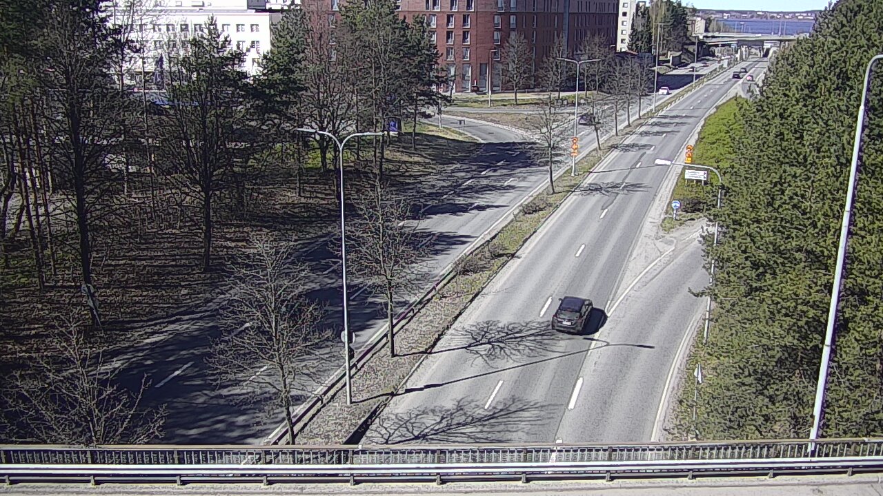 Weather Camera Image Väg 12 Tammerfors, Kalevan puistotie, Tampere, Pirkanmaa