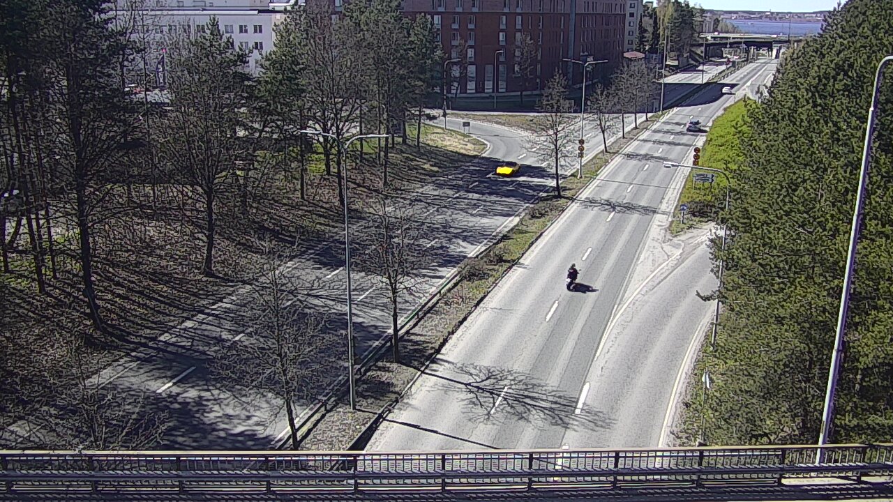 Weather Camera Image Väg 12 Tammerfors, Kalevan puistotie, Tampere, Pirkanmaa