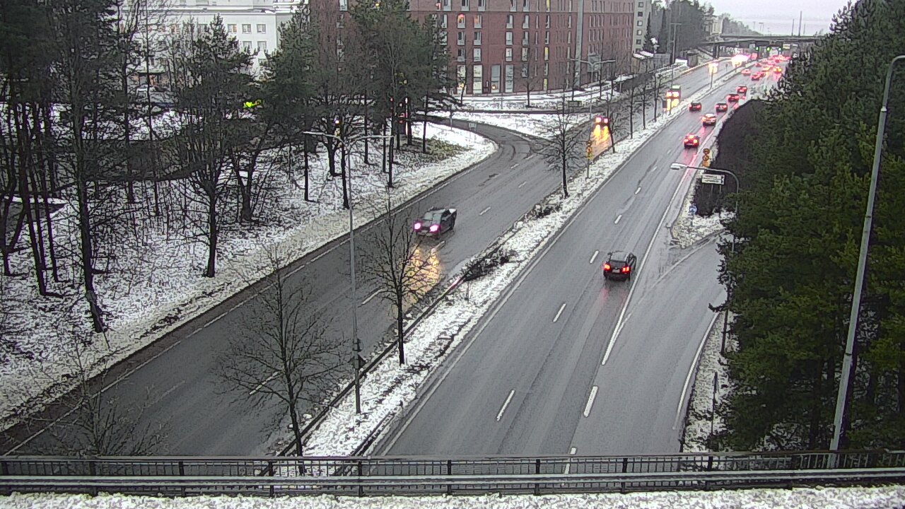 Weather Camera Image Väg 12 Tammerfors, Kalevan puistotie, Tampere, Pirkanmaa