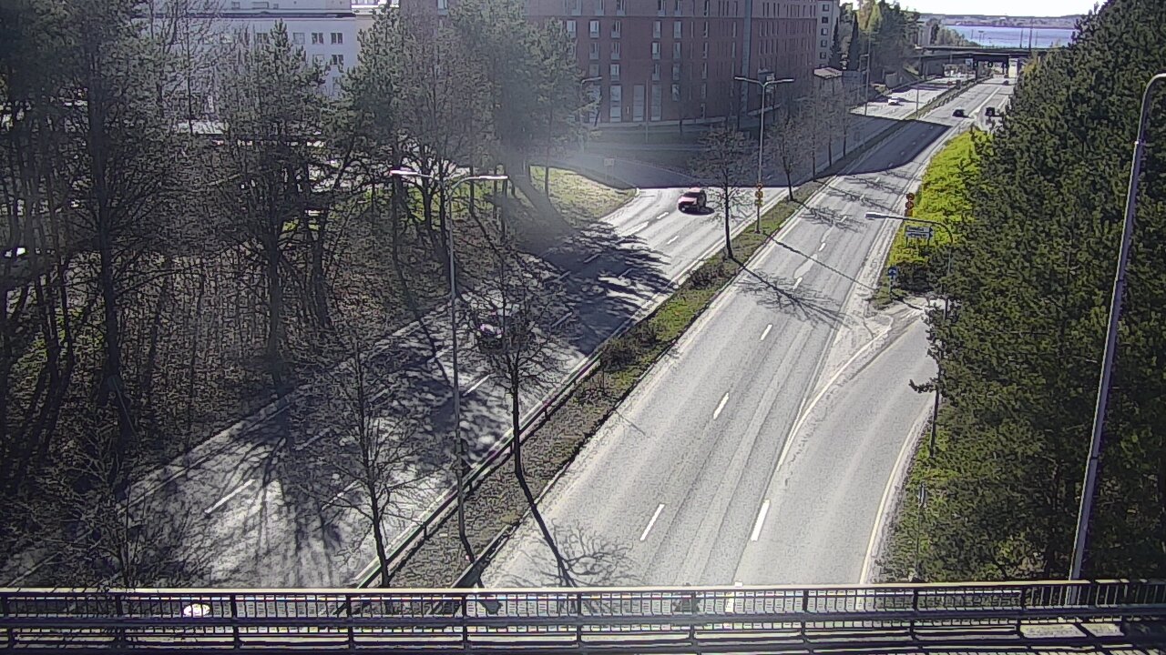 Weather Camera Image Väg 12 Tammerfors, Kalevan puistotie, Tampere, Pirkanmaa
