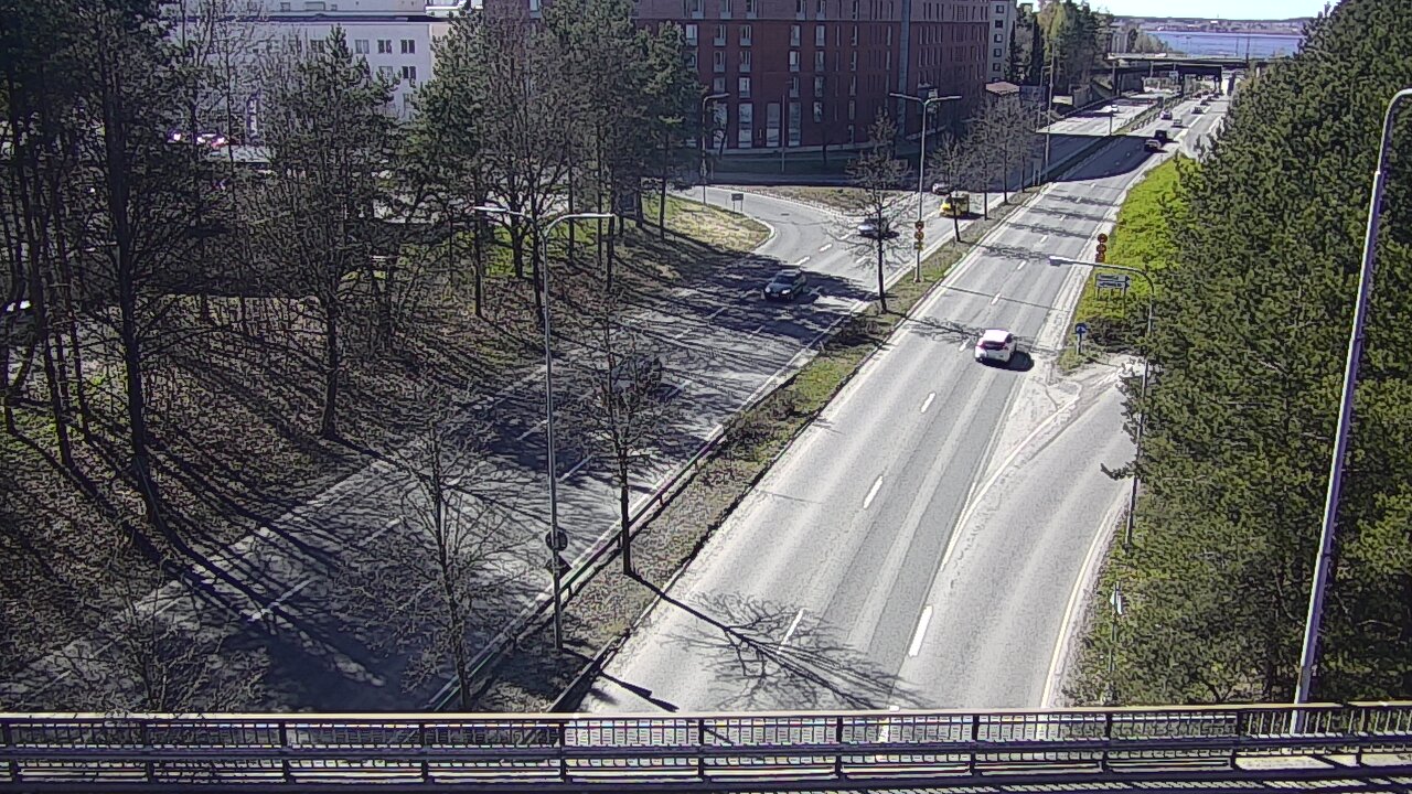 Weather Camera Image Väg 12 Tammerfors, Kalevan puistotie, Tampere, Pirkanmaa