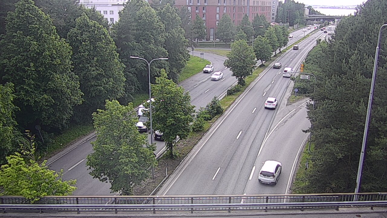 Weather Camera Image Väg 12 Tammerfors, Kalevan puistotie, Tampere, Pirkanmaa