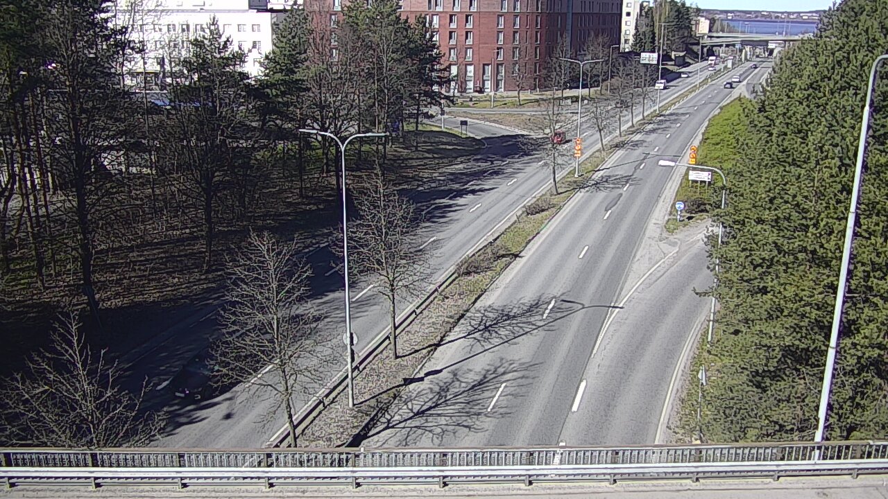Weather Camera Image Väg 12 Tammerfors, Kalevan puistotie, Tampere, Pirkanmaa
