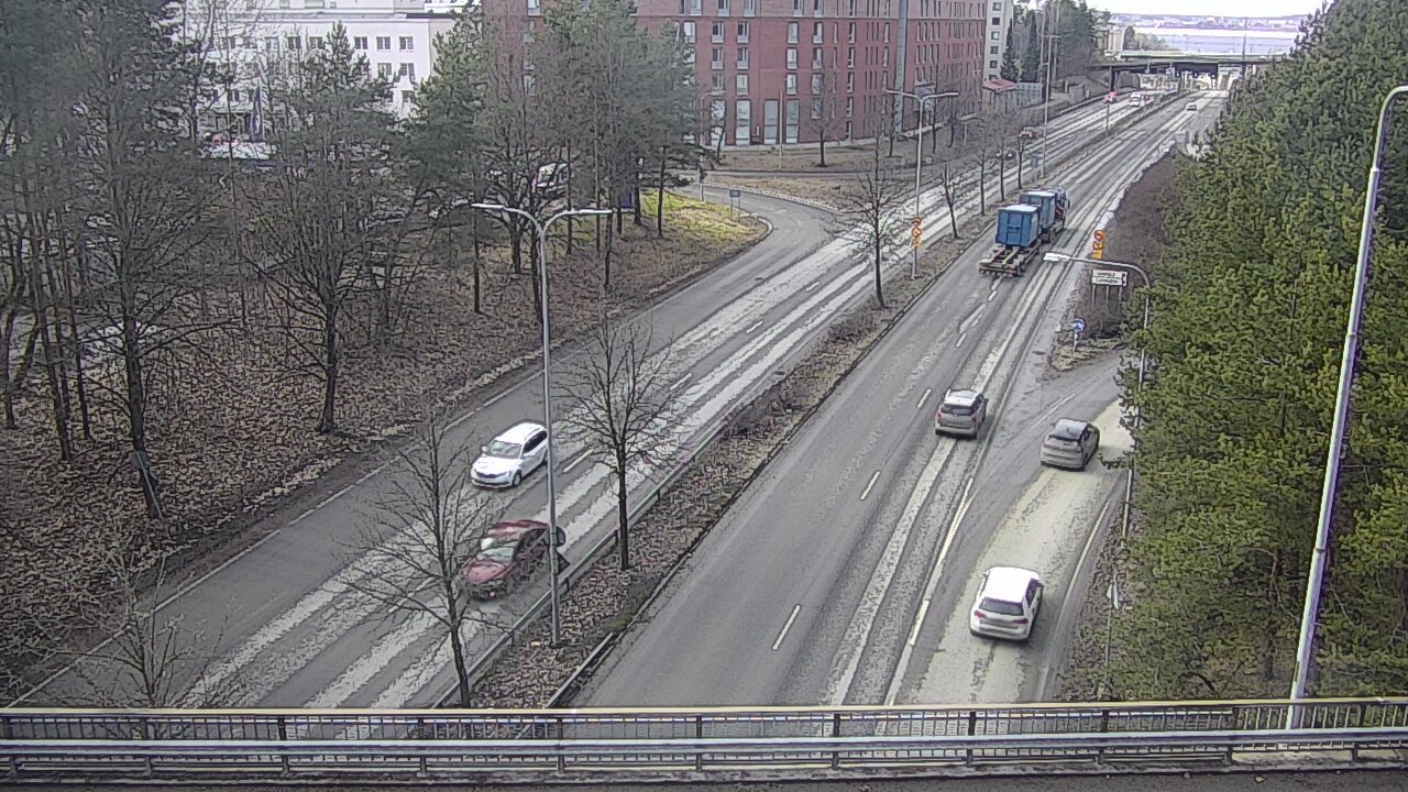 Weather Camera Image Väg 12 Tammerfors, Kalevan puistotie, Tampere, Pirkanmaa