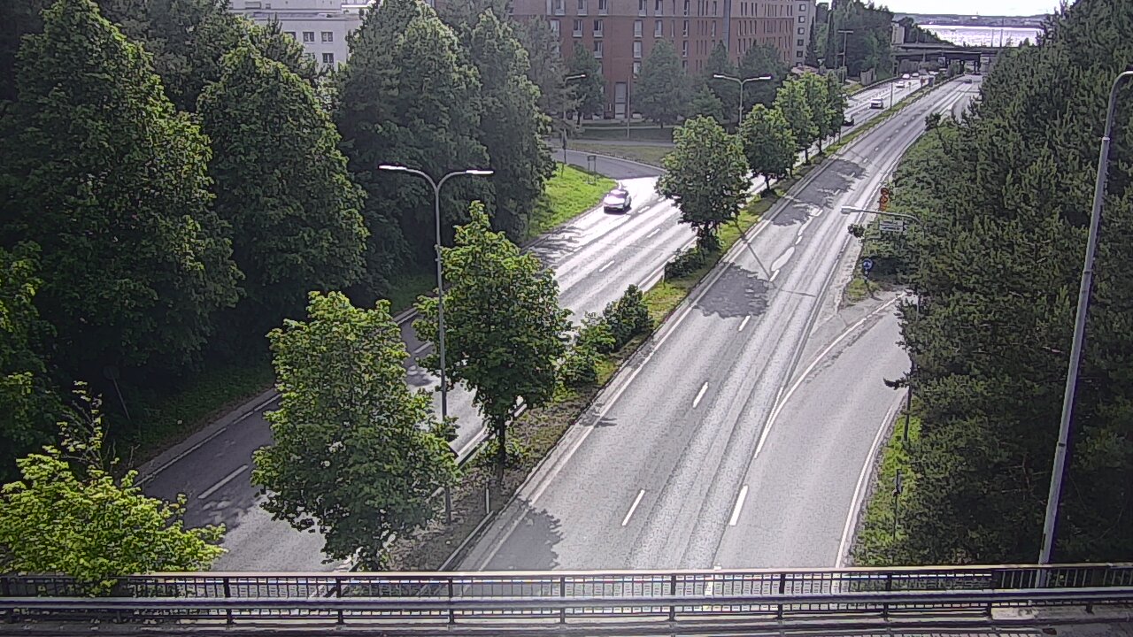 Weather Camera Image Väg 12 Tammerfors, Kalevan puistotie, Tampere, Pirkanmaa