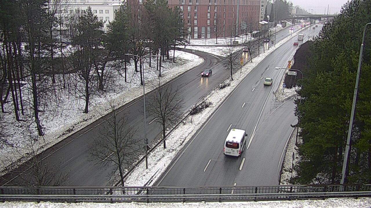 Weather Camera Image Väg 12 Tammerfors, Kalevan puistotie, Tampere, Pirkanmaa