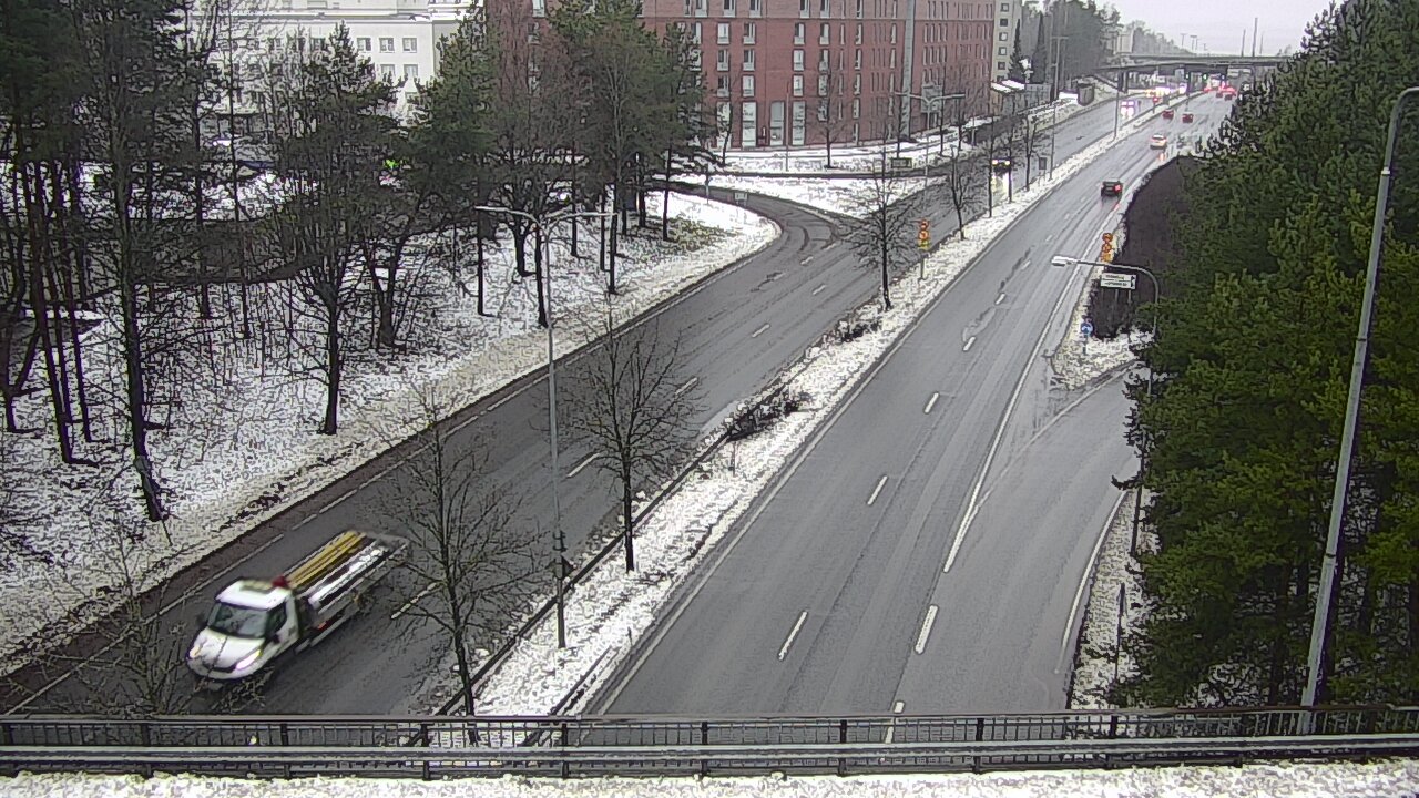 Weather Camera Image Väg 12 Tammerfors, Kalevan puistotie, Tampere, Pirkanmaa
