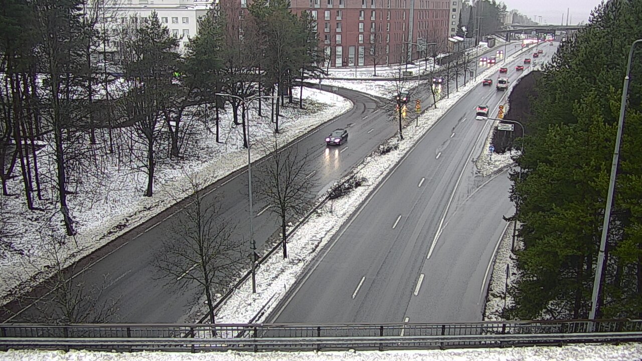 Weather Camera Image Väg 12 Tammerfors, Kalevan puistotie, Tampere, Pirkanmaa