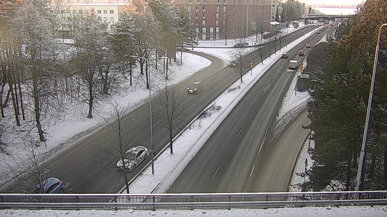 Weather Camera Image Väg 12 Tammerfors, Kalevan puistotie, Tampere, Pirkanmaa