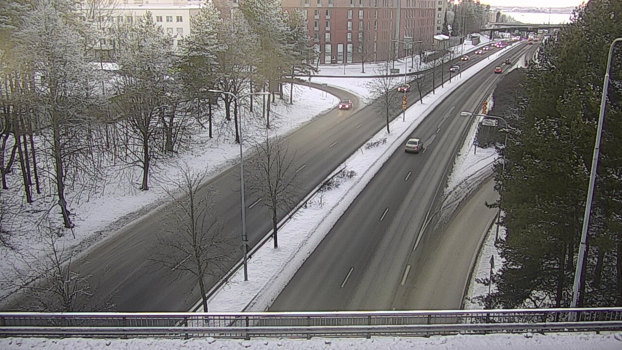 Weather Camera Image Väg 12 Tammerfors, Kalevan puistotie, Tampere, Pirkanmaa