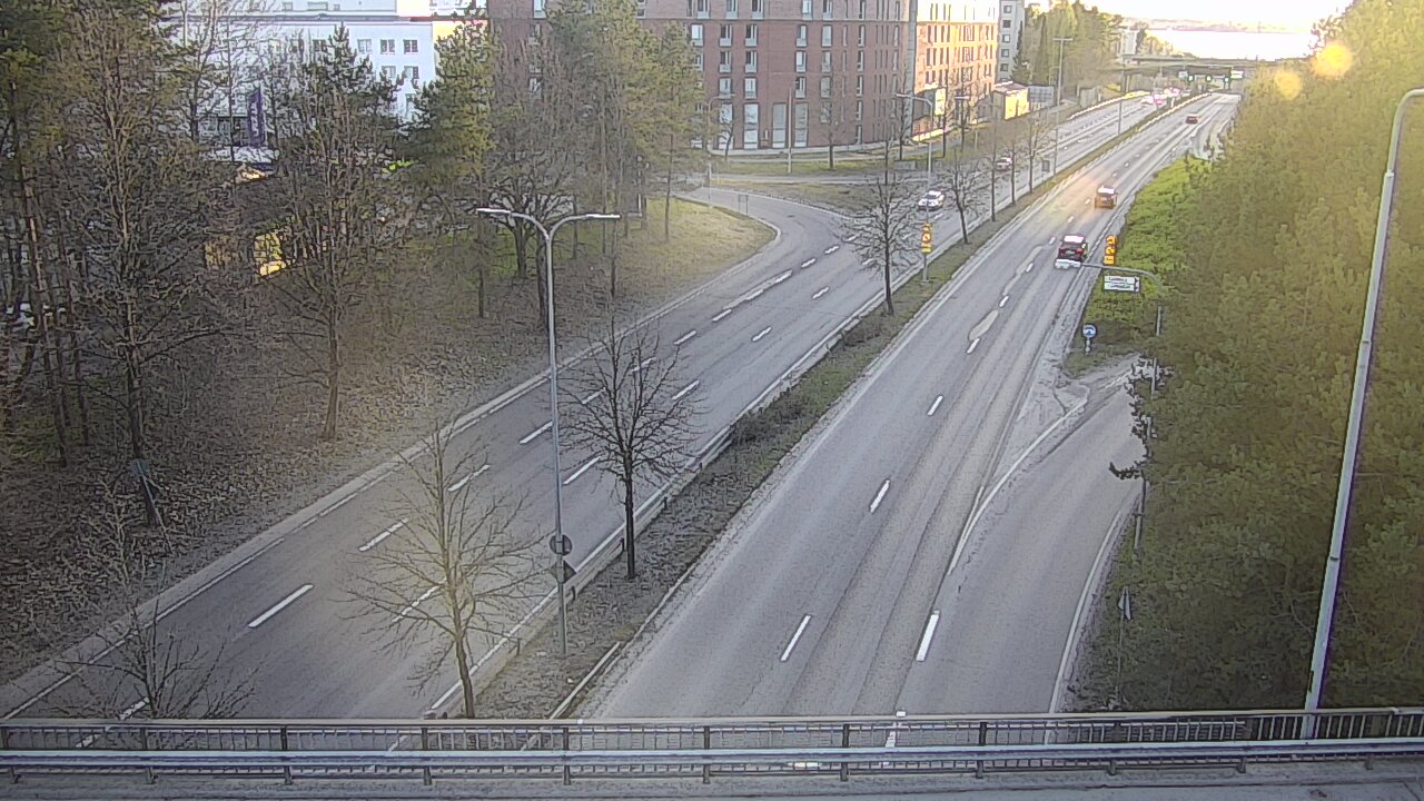 Weather Camera Image Väg 12 Tammerfors, Kalevan puistotie, Tampere, Pirkanmaa