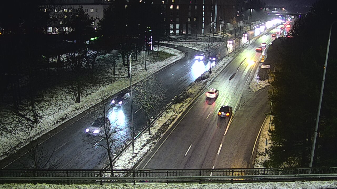 Weather Camera Image Väg 12 Tammerfors, Kalevan puistotie, Tampere, Pirkanmaa