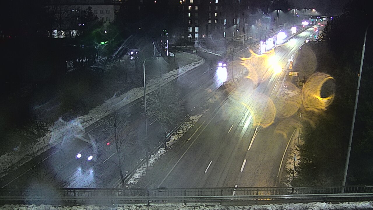 Weather Camera Image Väg 12 Tammerfors, Kalevan puistotie, Tampere, Pirkanmaa