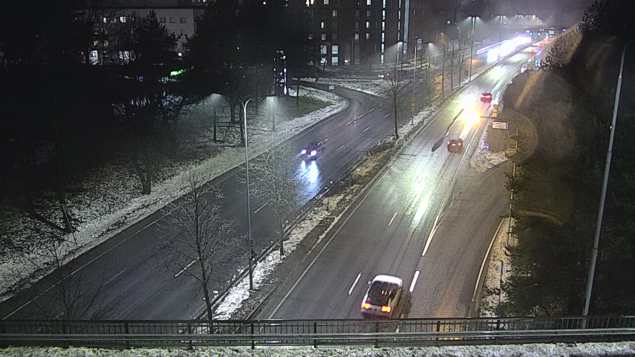 Weather Camera Image Väg 12 Tammerfors, Kalevan puistotie, Tampere, Pirkanmaa