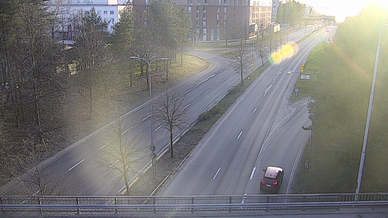 Weather Camera Image Väg 12 Tammerfors, Kalevan puistotie, Tampere, Pirkanmaa