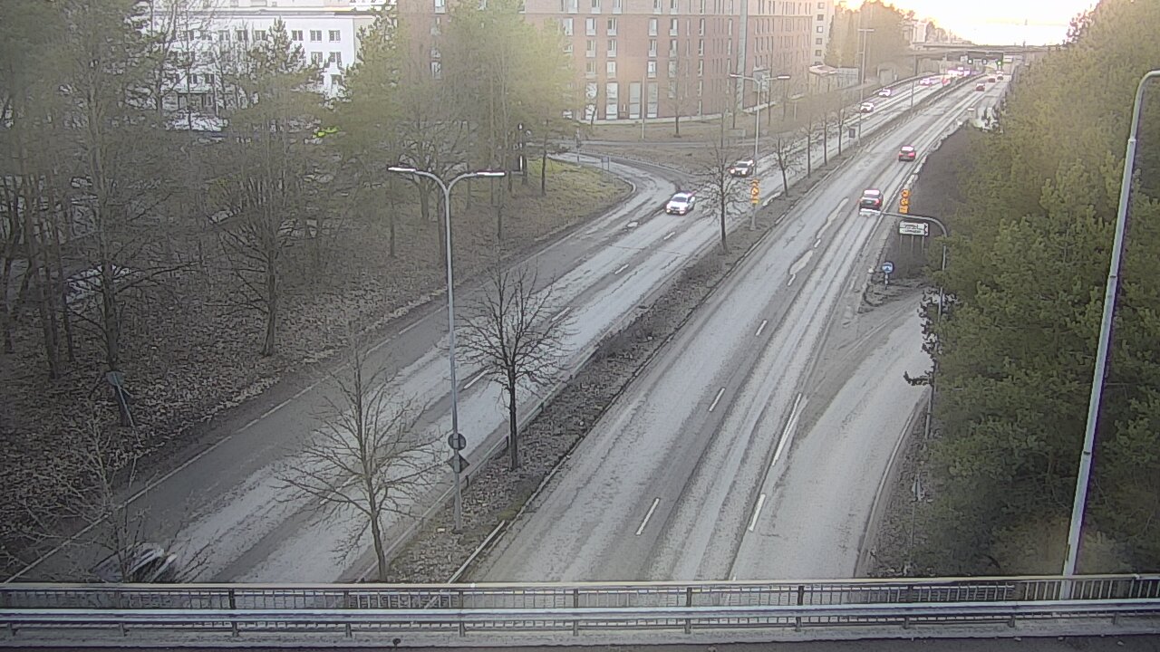 Weather Camera Image Väg 12 Tammerfors, Kalevan puistotie, Tampere, Pirkanmaa