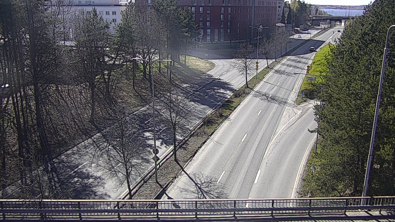 Weather Camera Image Väg 12 Tammerfors, Kalevan puistotie, Tampere, Pirkanmaa