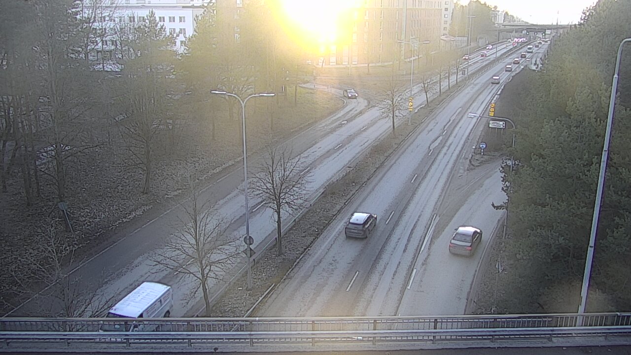 Weather Camera Image Väg 12 Tammerfors, Kalevan puistotie, Tampere, Pirkanmaa