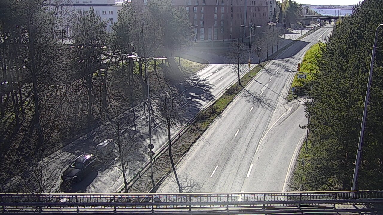 Weather Camera Image Väg 12 Tammerfors, Kalevan puistotie, Tampere, Pirkanmaa