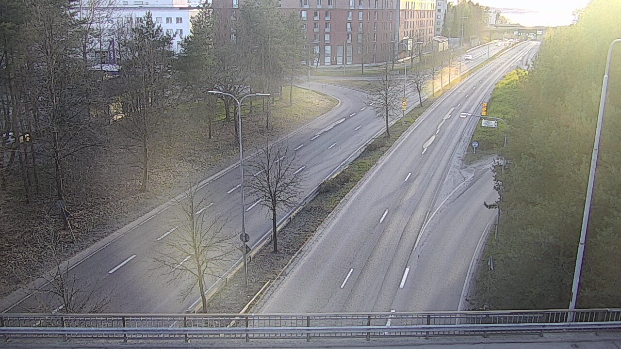 Weather Camera Image Väg 12 Tammerfors, Kalevan puistotie, Tampere, Pirkanmaa