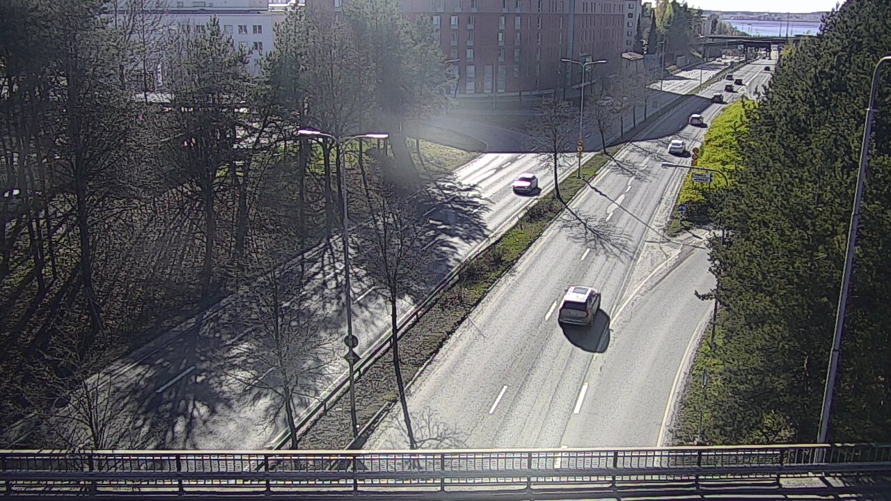 Weather Camera Image Väg 12 Tammerfors, Kalevan puistotie, Tampere, Pirkanmaa